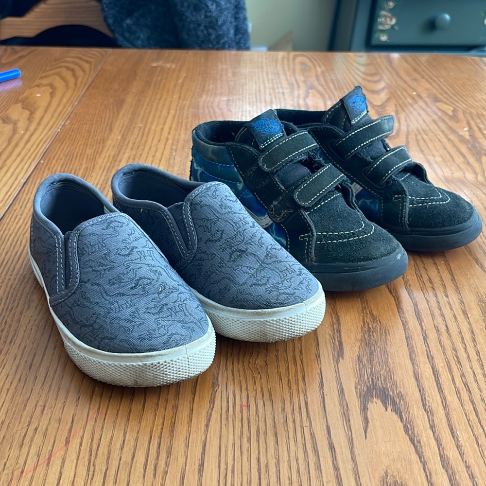 Two pairs of vans toddler size 10 shoes